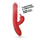 LAPIN VIBRADOR RECARREGÁVEL RABBIT COM IMPULSO VERMELHO CRUSHIOUS