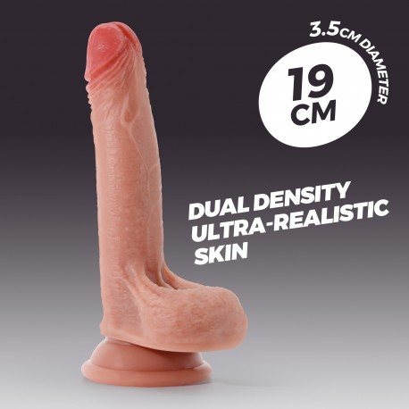 CRUSHIOUS INVIKTUS 7 LIQUID SILICONE DILDO FLESH