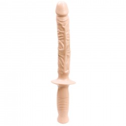 MANHANDLER DILDO WITH HANDLE WHITE