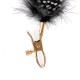 PINZAS PARA PEZONES CON PLUMAS DELUXE FEATHER CLAMPS FETISH FANTASY GOLD