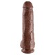 DILDO REALÍSTICO COM TESTÍCULOS KING COCK 11” MULATO