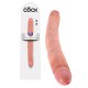 KING COCK 12'' REALISTIC SLIM DOUBLE DILDO WHITE