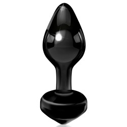 ICICLES GLASS BUTTPLUG BLACK