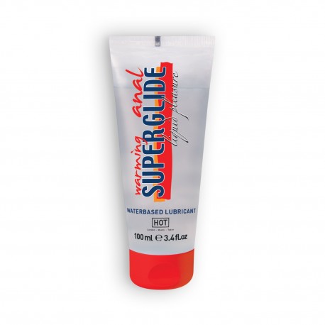 LUBRICANTE DE BASE ACUOSA CON EFECTO CALOR WARMING ANAL SUPERGLIDE HOT™ 100ML