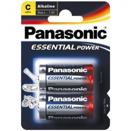 2 PILHAS C LR14 ALCALINAS PANASONIC