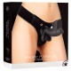 OUCH! REALISTIC LEATHER STRAP-ON 7 INCHES BLACK