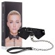 OUCH! EXCLUSIVE COLLAR WITH LEASH BLACK