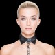 OUCH! EXCLUSIVE COLLAR WITH LEASH BLACK