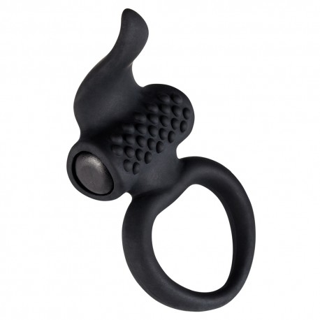 ANILLO PARA EL PENE CON VIBRACIÓN LINGUS ADRIEN LASTIC NEGRO