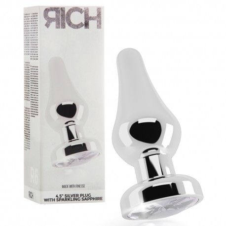 PLUG ANAL RICH R6 4.5” SILVER